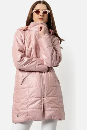 Campus Windcheater Longline Puffer Jacket With Detachable Hood