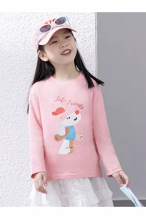 LULU & SKY Girls Printed Pockets T-shirt