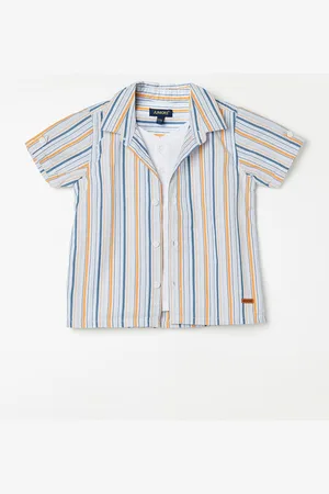 Lifestyle Boys Multi Striped Cotton Casual Shirt