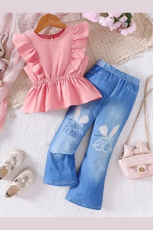 LULU & SKY Girls Top with Trousers