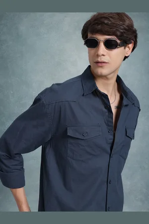 Roadster The Life Co. Men Cotton-Linen Relaxed Fit Casual Shirt