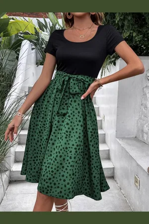 all about you Abstract Printed Fit & Flare Dress