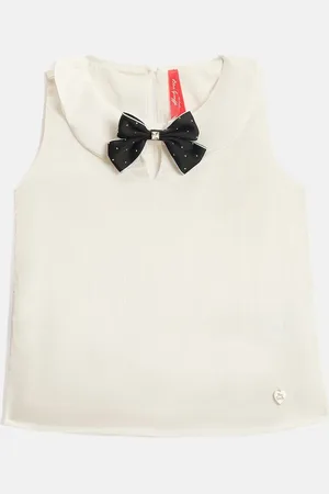 Blue Giraffe Peter Pan Collar Top