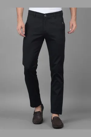 Canary London Men Cotton Smart Slim Fit Wrinkle Free Chinos Trousers