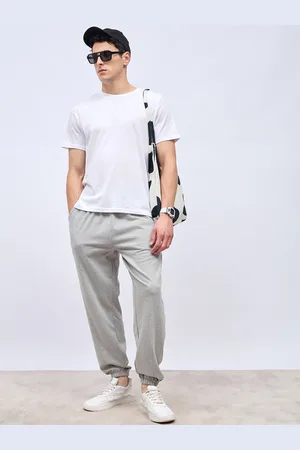 Styli Men Fleece Panel Joggers