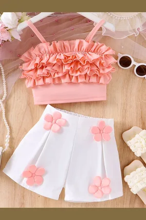 LULU & SKY Girls Top with Shorts