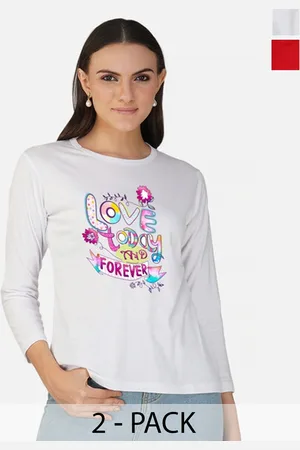 Metronaut Women 2 Printed Bio Finish Applique T-shirt