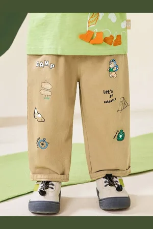 LULU & SKY Girls Printed Straight Fit Trousers
