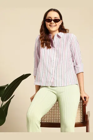 Mast & Harbour Striped Casual Shirt