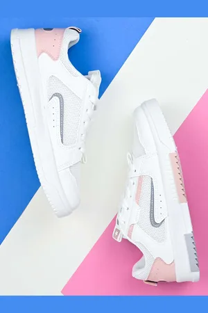 Jove Women Woven Design Mesh Basics Sneakers