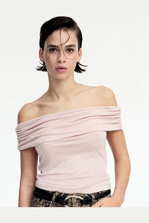 H&M Gathered Off-The-Shoulder Top