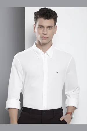 Tommy Hilfiger Slim Fit Textured Knitted Semiformal Shirt