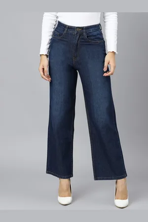 BAESD Women Flared High-Rise Light Fade Stretchable Jeans