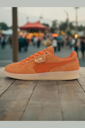 PUMA Unisex Palermo Hairy Leather Lace-Ups Sneakers