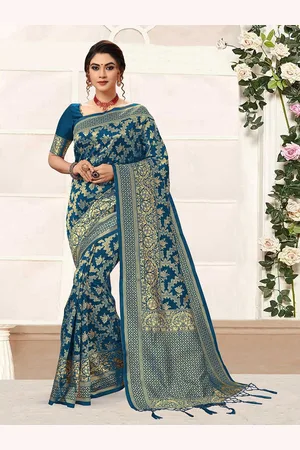 Trendmalls Woven Design Banarasi Saree