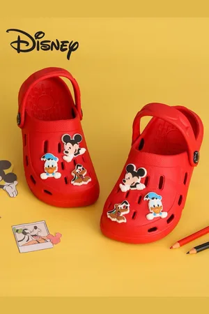 Yellow bee Boys Self Design Rubber Clogs