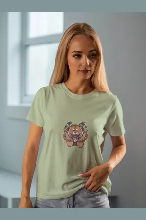 Moda Rapido Women Graphic Printed Round Neck T-shirt