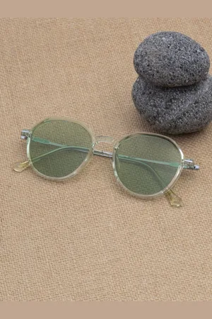 Ted Smith Unisex Round Sunglasses with Polarised and UV Protected Lens-SUN-TWIST_SLGP
