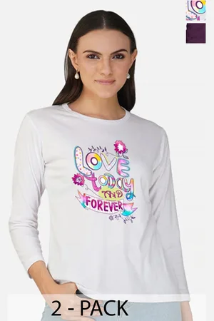 Metronaut Women 2 Printed Bio Finish Applique T-shirt
