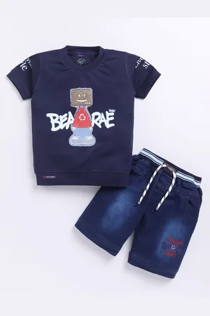 Zeal Boys Printed T-shirt with Shorts