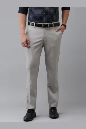 Arrow Men Solid Tailored Fit Formal Trousers