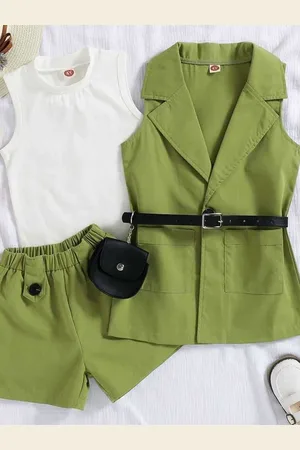 LULU & SKY Girls Top with Shorts
