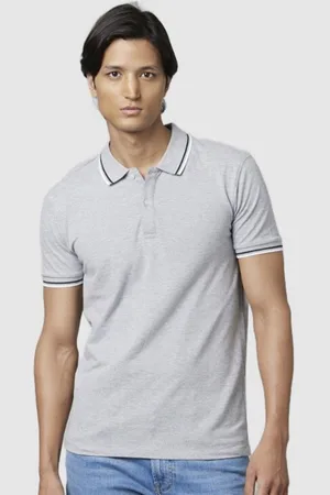 Celio Men Polo Collar Cotton Slim Fit T-shirt