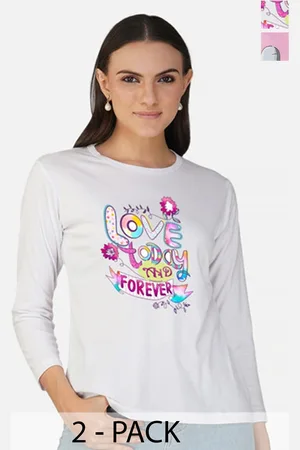 Metronaut Women 2 Printed Bio Finish Applique T-shirt