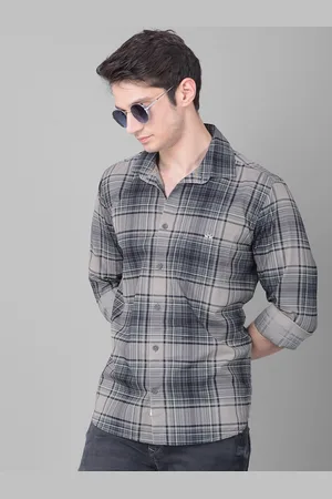 Crimsoune Club Slim Fit Tartan Checked Pure Cotton Casual Shirt