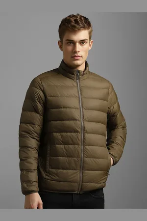 Louis Philippe Men Puffer Stand Collar Cotton Casual Jacket