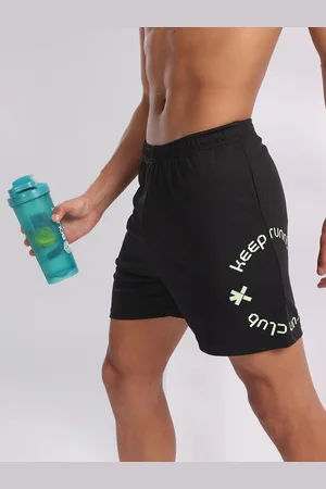 HRX Men Typography Print Rapid-Dry Running Shorts