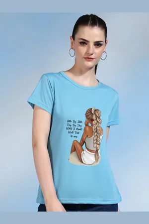 Moda Rapido Women Printed Bio Finish Pockets T-shirt