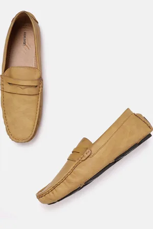 Highlander Men Tan Brown Driving Shoes