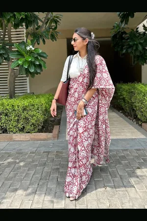 Moda Rapido Floral Chanderi Saree