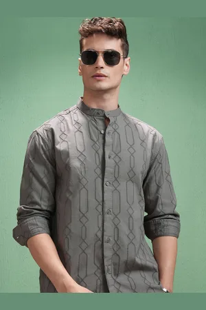 Highlander Men Opaque Printed Casual Shirt