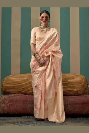 DIVASTRI Woven Design Zari Banarasi Saree