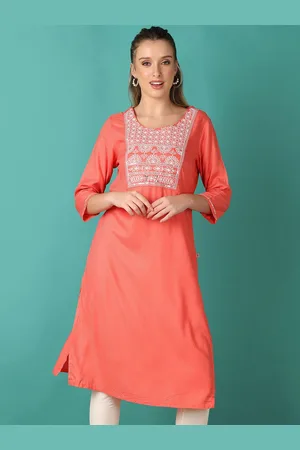 V-Mart Women Sequins Woven Design Kurta