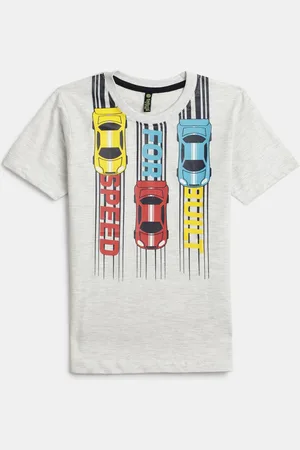 V-Mart Boys Graphic Printed Round Neck Cotton T-shirt