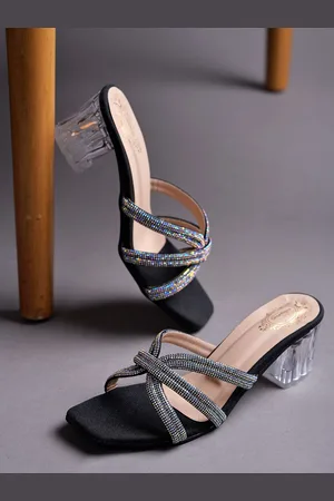 Shoetopia Girls Embellished Block Heel Sandals