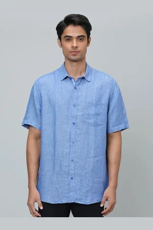 Indian Terrain Chiseled Slim Fit Opaque Pure Cotton Casual Shirt