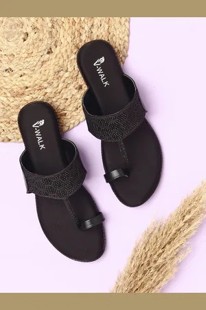 V-WALK Women Embellished Slip-On One Toe Flats