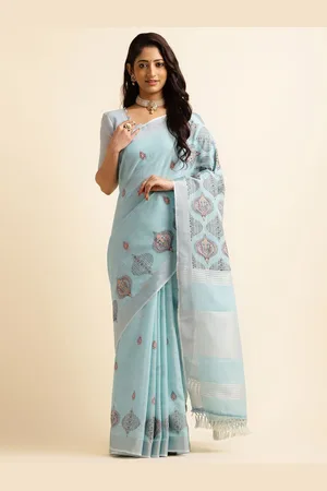 DIVASTRI Ethnic Motifs Zari Saree
