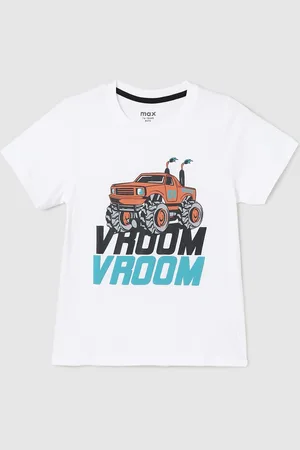 Max Collection Boys Graphic Printed Pure Cotton Casual T-shirt