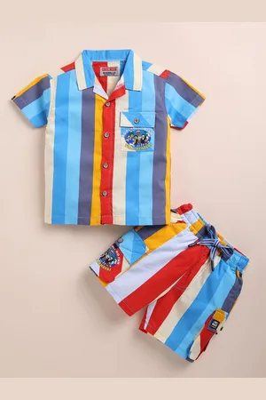 BAESD Boys Striped Shirt with Shorts