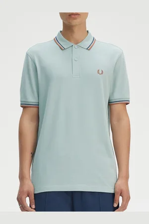 Fred Perry Men Polo Collar Applique T-shirt