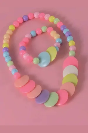 EL REGALO Girls Pink & Purple Jewellery Set
