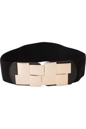 STYLE SHOES Women Black Embellished Belt