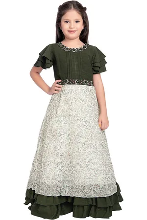 Betty Green Crepe Maxi Dress