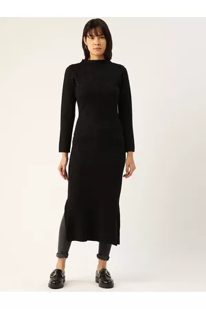 MADAME Women Black Embellished Kurta
