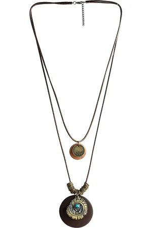 EL REGALO Women Gold-Toned & White Antique Necklace